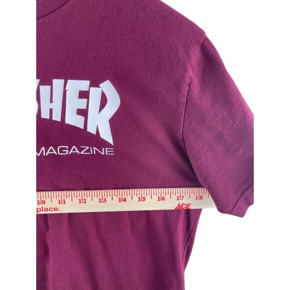 Trasher Skateboard Skater Magazine Short Sleeve Red T-Shirt Size Small - Picture 3 of 6